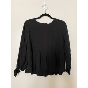 Kate Spade Broome Street Flowy Black Top